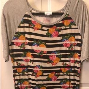 XL Unicorn floral stripe Julia GUC